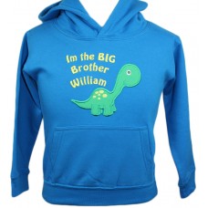 Personalised Big Brother Dinosaur Hoodie